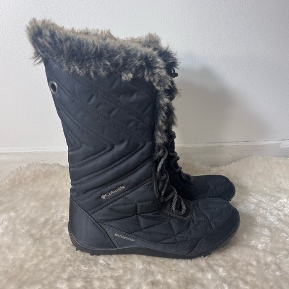 Columbia Minx Mid 3 Waterproof Omni grip black Snow Winter Boot Women's Shoe 8 - Picture 4 of 15